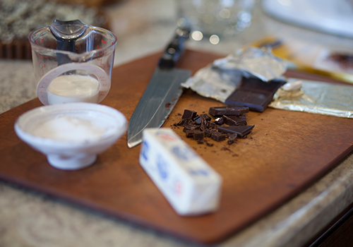 chocolate sauce
